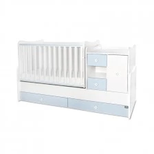 Κρεβάτι minimax νέο 190/72 χρώμα λευκό/baby blue