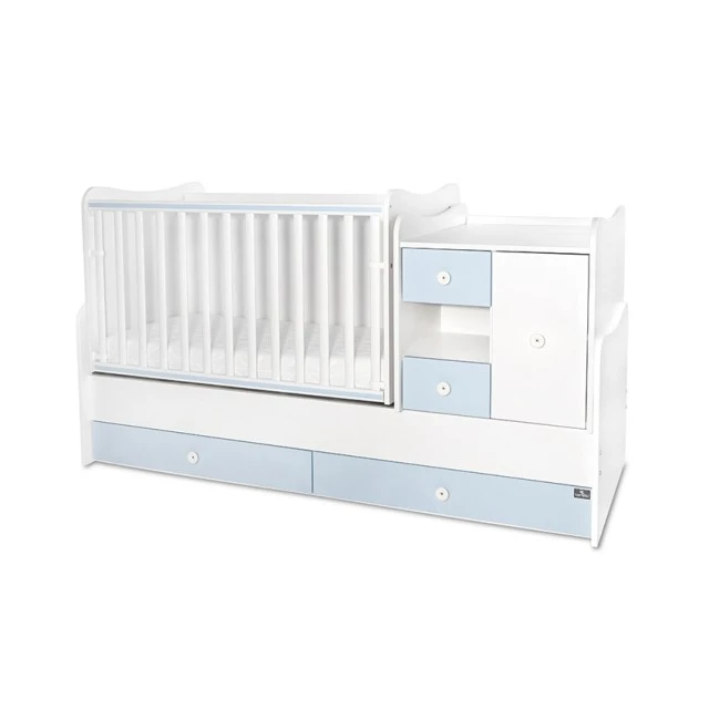 Κρεβάτι minimax νέο 190/72 χρώμα λευκό/baby blue
