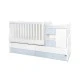 Κρεβάτι minimax νέο 190/72 χρώμα λευκό/baby blue