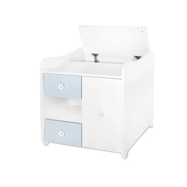 Κρεβάτι minimax νέο 190/72 χρώμα λευκό/baby blue