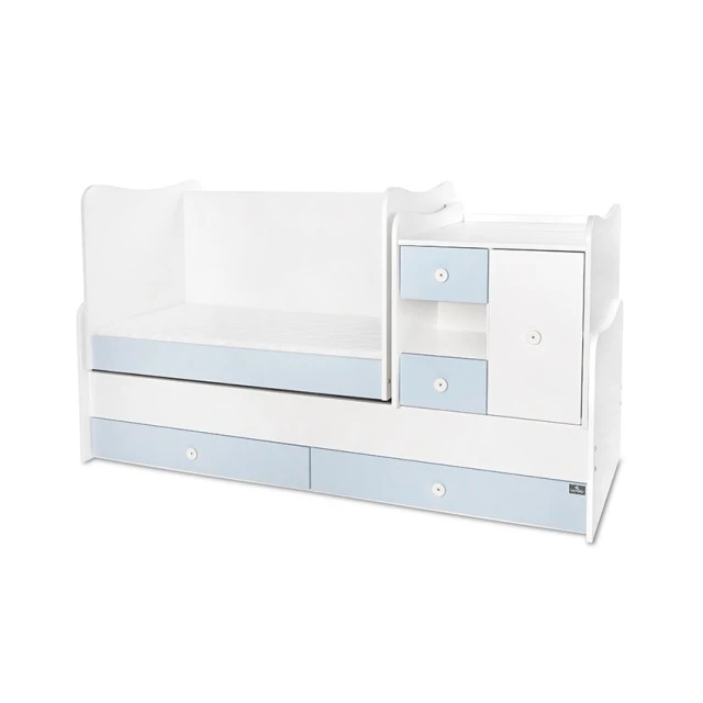 Κρεβάτι minimax νέο 190/72 χρώμα λευκό/baby blue