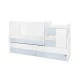 Κρεβάτι minimax νέο 190/72 χρώμα λευκό/baby blue