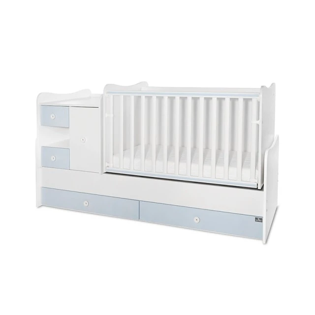Κρεβάτι minimax νέο 190/72 χρώμα λευκό/baby blue