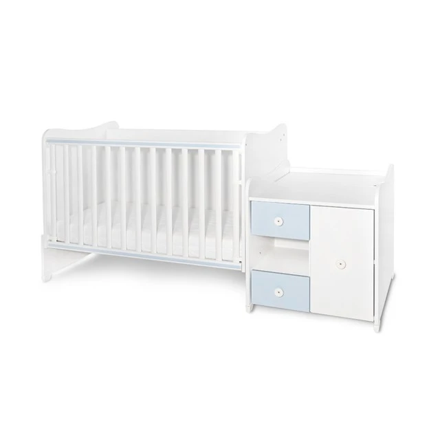 Κρεβάτι minimax νέο 190/72 χρώμα λευκό/baby blue