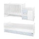 Κρεβάτι minimax νέο 190/72 χρώμα λευκό/baby blue