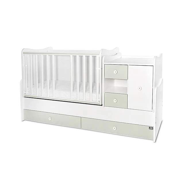 Κρεβάτι minimax νέο 190/72 χρώμα λευκό/γαλακτοπράσινο