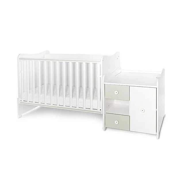 Κρεβάτι minimax νέο 190/72 χρώμα λευκό/γαλακτοπράσινο
