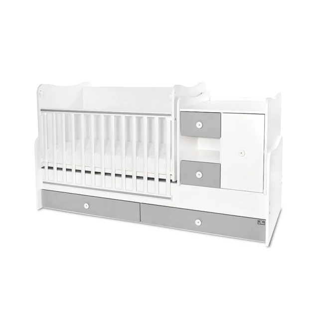 Κρεβάτι minimax νέο 190/72 χρώμα λευκό/πέτρινο γκρι