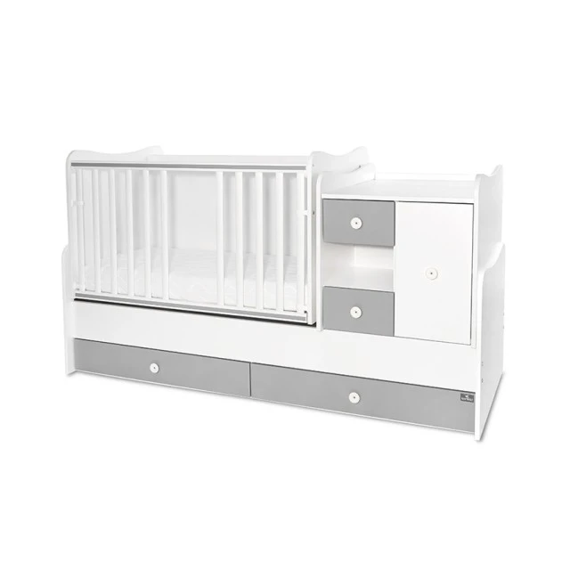 Κρεβάτι minimax νέο 190/72 χρώμα λευκό/πέτρινο γκρι