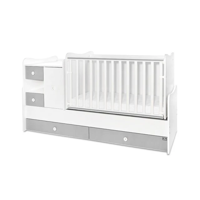 Κρεβάτι minimax νέο 190/72 χρώμα λευκό/πέτρινο γκρι