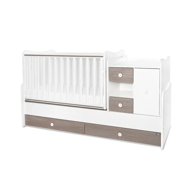 Κρεβάτι minimax 190/72 χρώμα λευκό/καφέ νέο