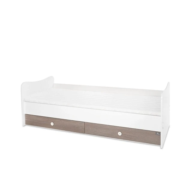 Κρεβάτι minimax 190/72 χρώμα λευκό/καφέ νέο