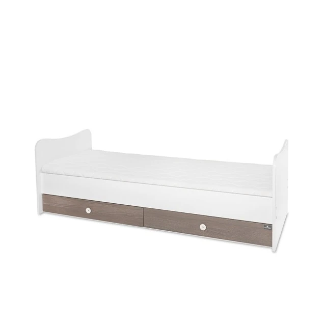 Κρεβάτι minimax 190/72 χρώμα λευκό/καφέ νέο