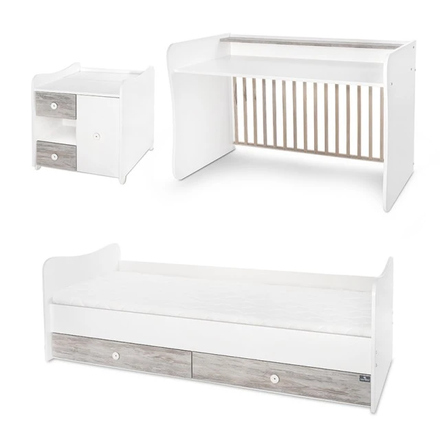 Κρεβάτι minimax 190/72 χρώμα λευκό/art new