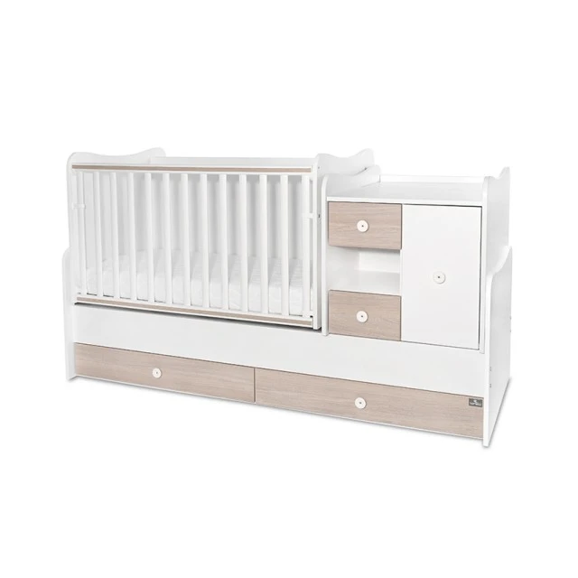 Κρεβάτι minimax 190/72 χρώμα λευκό/κεχριμπαρένιο νέο