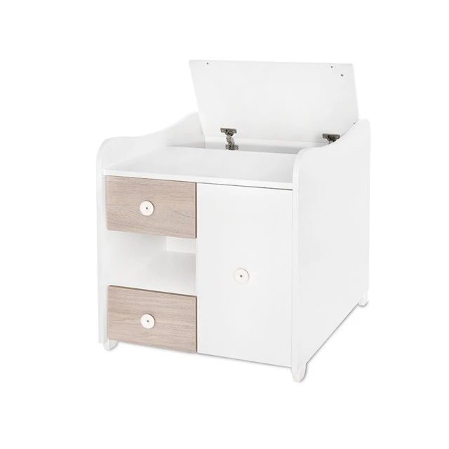 Κρεβάτι minimax 190/72 χρώμα λευκό/κεχριμπαρένιο νέο
