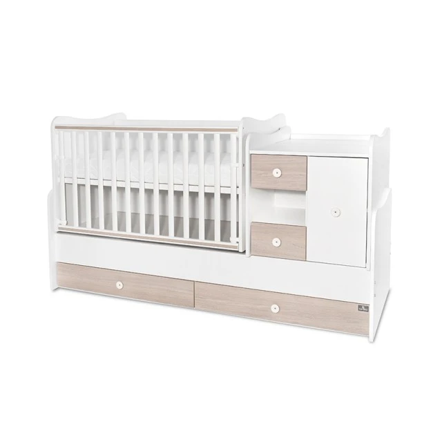 Κρεβάτι minimax 190/72 χρώμα λευκό/κεχριμπαρένιο νέο