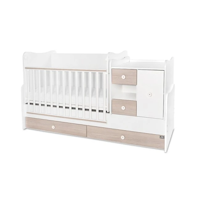 Κρεβάτι minimax 190/72 χρώμα λευκό/κεχριμπαρένιο νέο