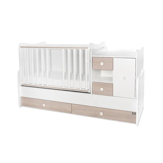 Κρεβάτι minimax 190/72 χρώμα λευκό/κεχριμπαρένιο νέο