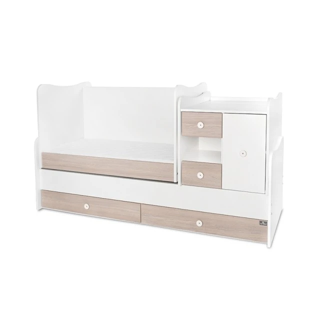 Κρεβάτι minimax 190/72 χρώμα λευκό/κεχριμπαρένιο νέο