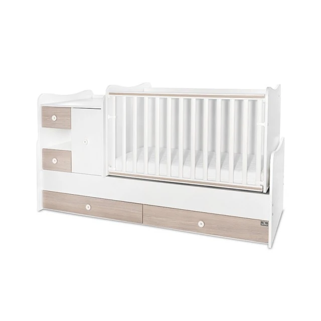 Κρεβάτι minimax 190/72 χρώμα λευκό/κεχριμπαρένιο νέο