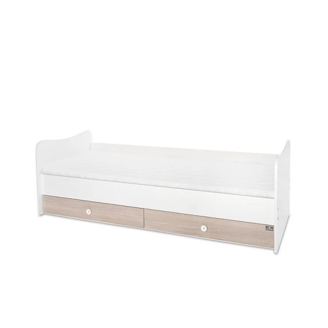 Κρεβάτι minimax 190/72 χρώμα λευκό/κεχριμπαρένιο νέο