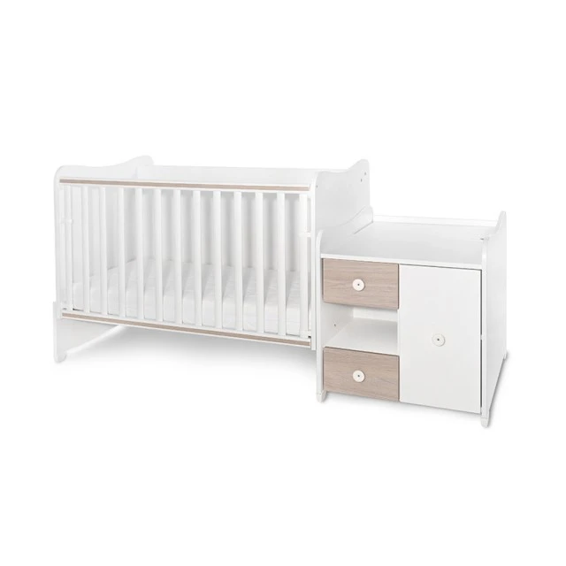 Κρεβάτι minimax 190/72 χρώμα λευκό/κεχριμπαρένιο νέο