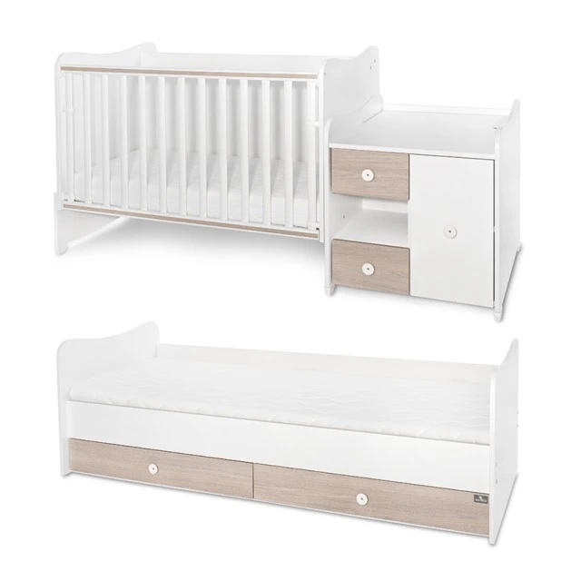 Κρεβάτι minimax 190/72 χρώμα λευκό/κεχριμπαρένιο νέο