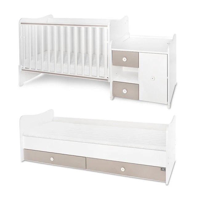 Κρεβάτι minimax 190/72 χρώμα λευκό/κορδόνι καινούργιο