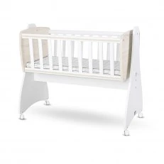 Κούνια First Dreams λευκή/light oak new