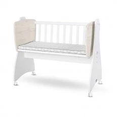 Κούνια First Dreams λευκή/light oak new