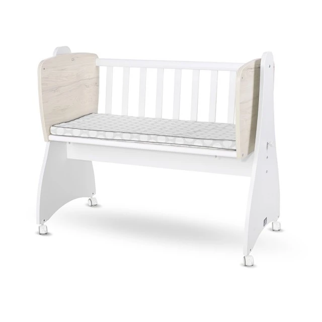Κούνια First Dreams λευκή/light oak new