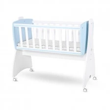 Κούνια First Dreams λευκή/baby blue new