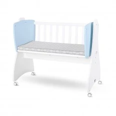 Κούνια First Dreams λευκή/baby blue new