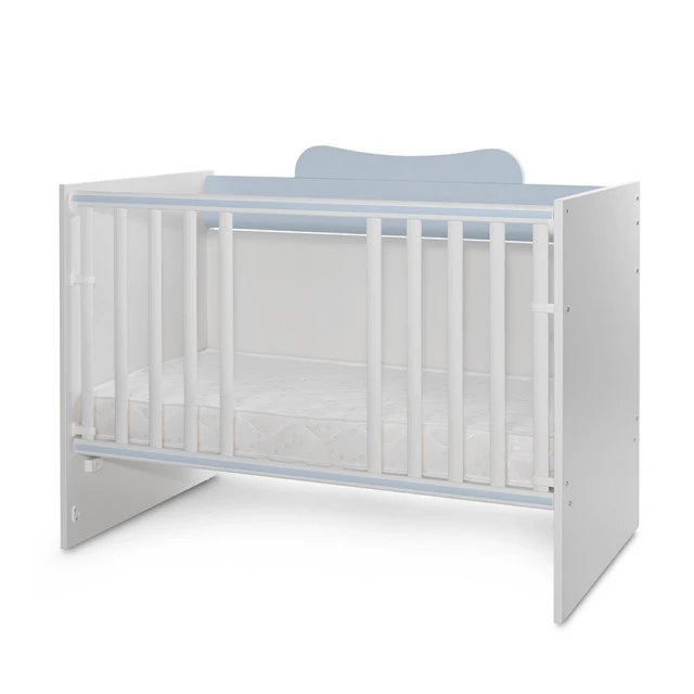 Πολλαπλό κρεβάτι 190/82 χρώμα λευκό/baby blue