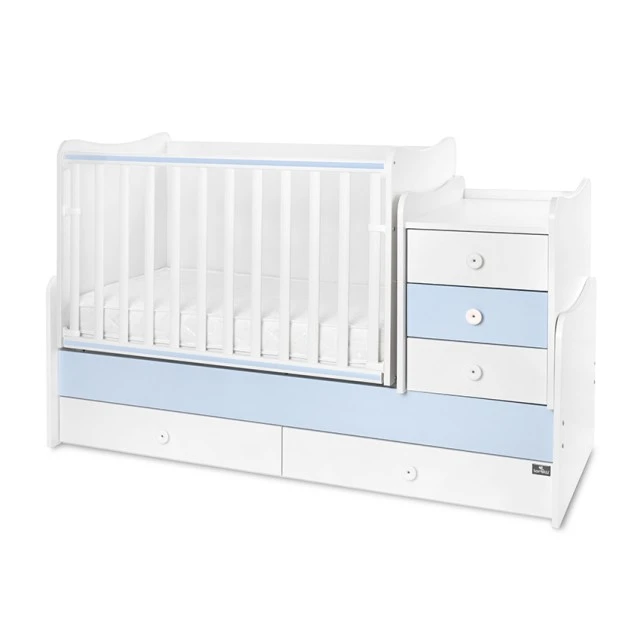 Κρεβάτι maxi plus νέο 70/160 λευκό/baby blue-3box