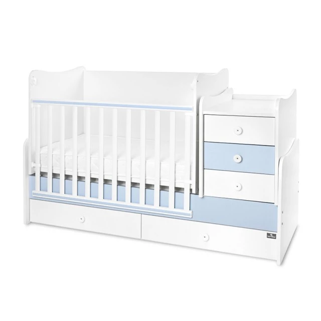 Κρεβάτι maxi plus νέο 70/160 λευκό/baby blue-3box