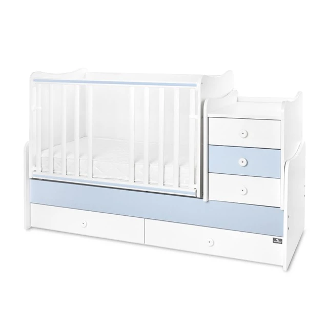 Κρεβάτι maxi plus νέο 70/160 λευκό/baby blue-3box
