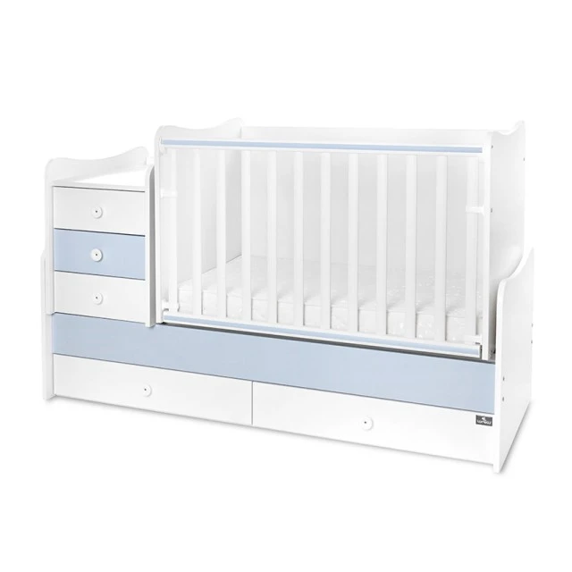 Κρεβάτι maxi plus νέο 70/160 λευκό/baby blue-3box