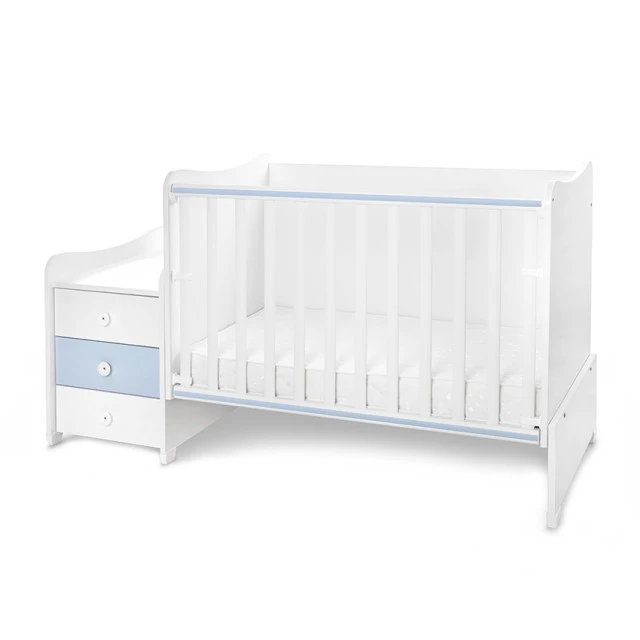 Κρεβάτι maxi plus νέο 70/160 λευκό/baby blue-3box