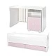 Κρεβάτι trend plus 70/160 χρώμα λευκό/orchid pink -3box