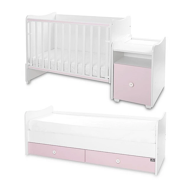 Κρεβάτι trend plus 70/160 χρώμα λευκό/orchid pink -3box