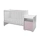 Κρεβάτι trend plus 70/160 χρώμα λευκό/orchid pink -3box