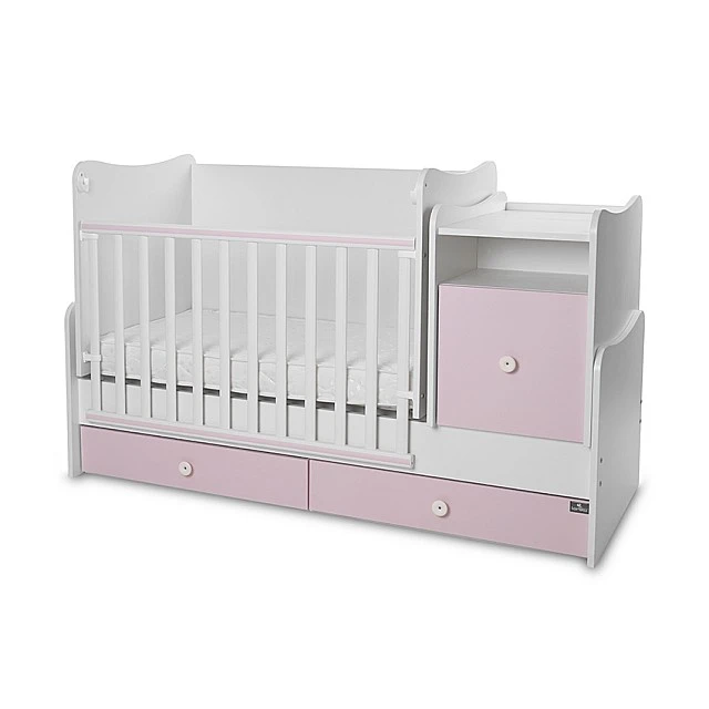 Κρεβάτι trend plus 70/160 χρώμα λευκό/orchid pink -3box