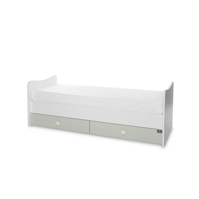 Κρεβάτι trend plus 70/160 χρώμα λευκό/milky green-3box