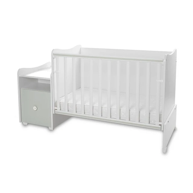 Κρεβάτι trend plus 70/160 χρώμα λευκό/milky green-3box
