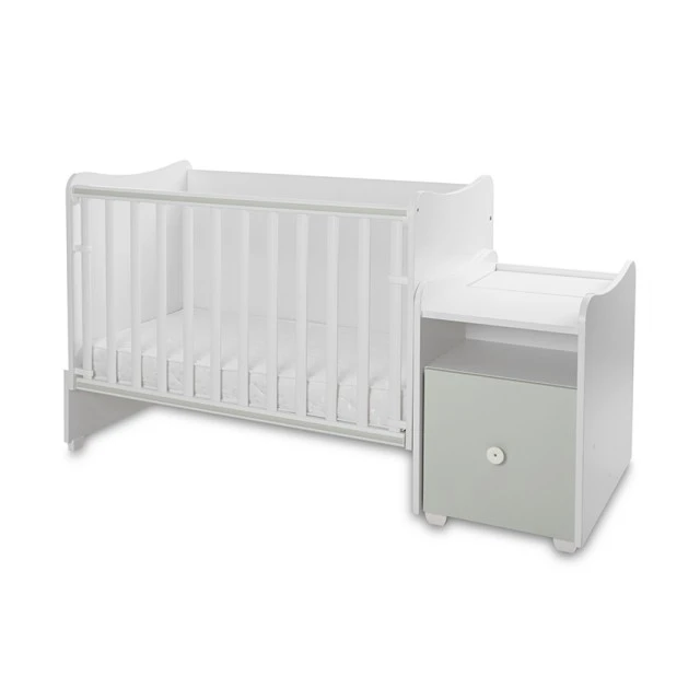 Κρεβάτι trend plus 70/160 χρώμα λευκό/milky green-3box