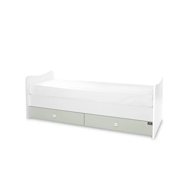 Κρεβάτι trend plus 70/160 χρώμα λευκό/milky green-3box
