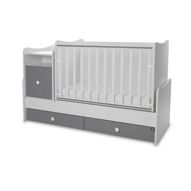 Κρεβάτι trend plus 70/160 χρώμα λευκό/stone grey-3box