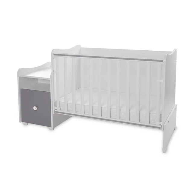 Κρεβάτι trend plus 70/160 χρώμα λευκό/stone grey-3box